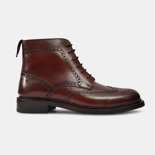 Ethan Whingtip Brogue Goodyear Welted Boots