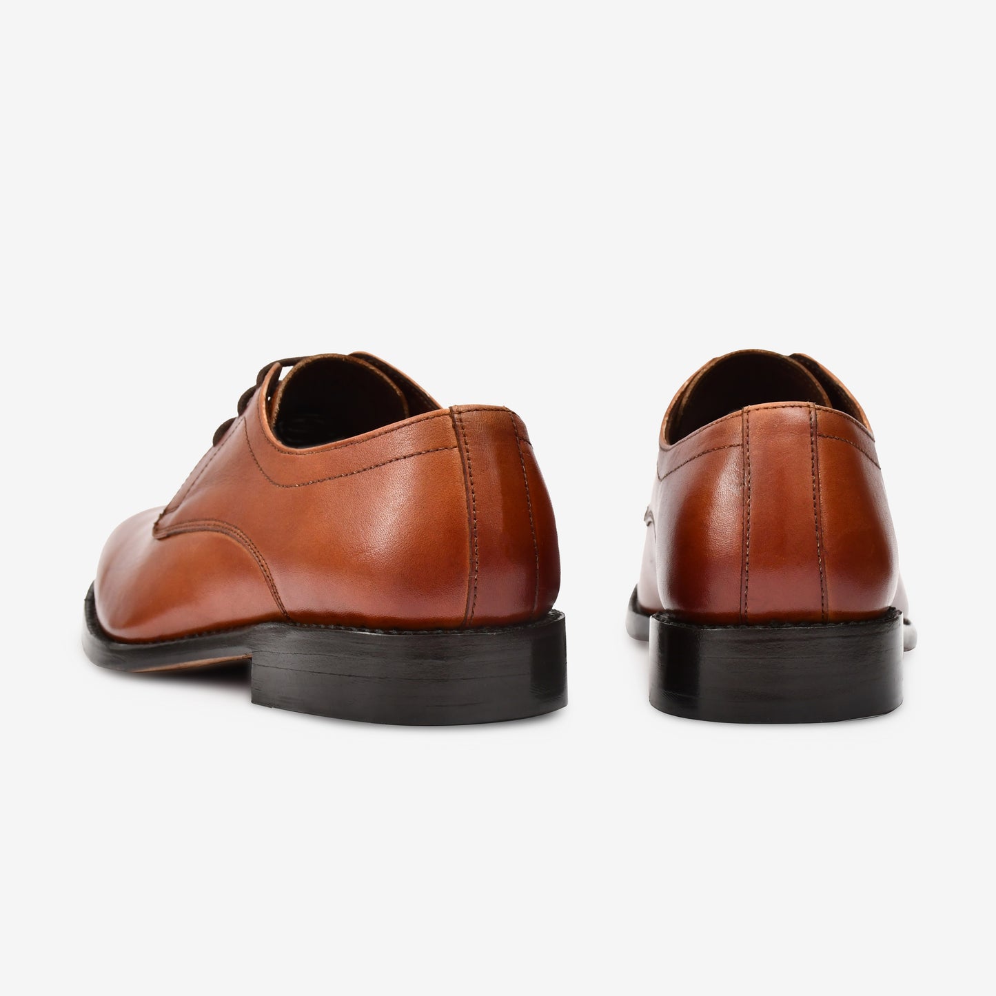 Tan premium derby Goodyear welted shoes
