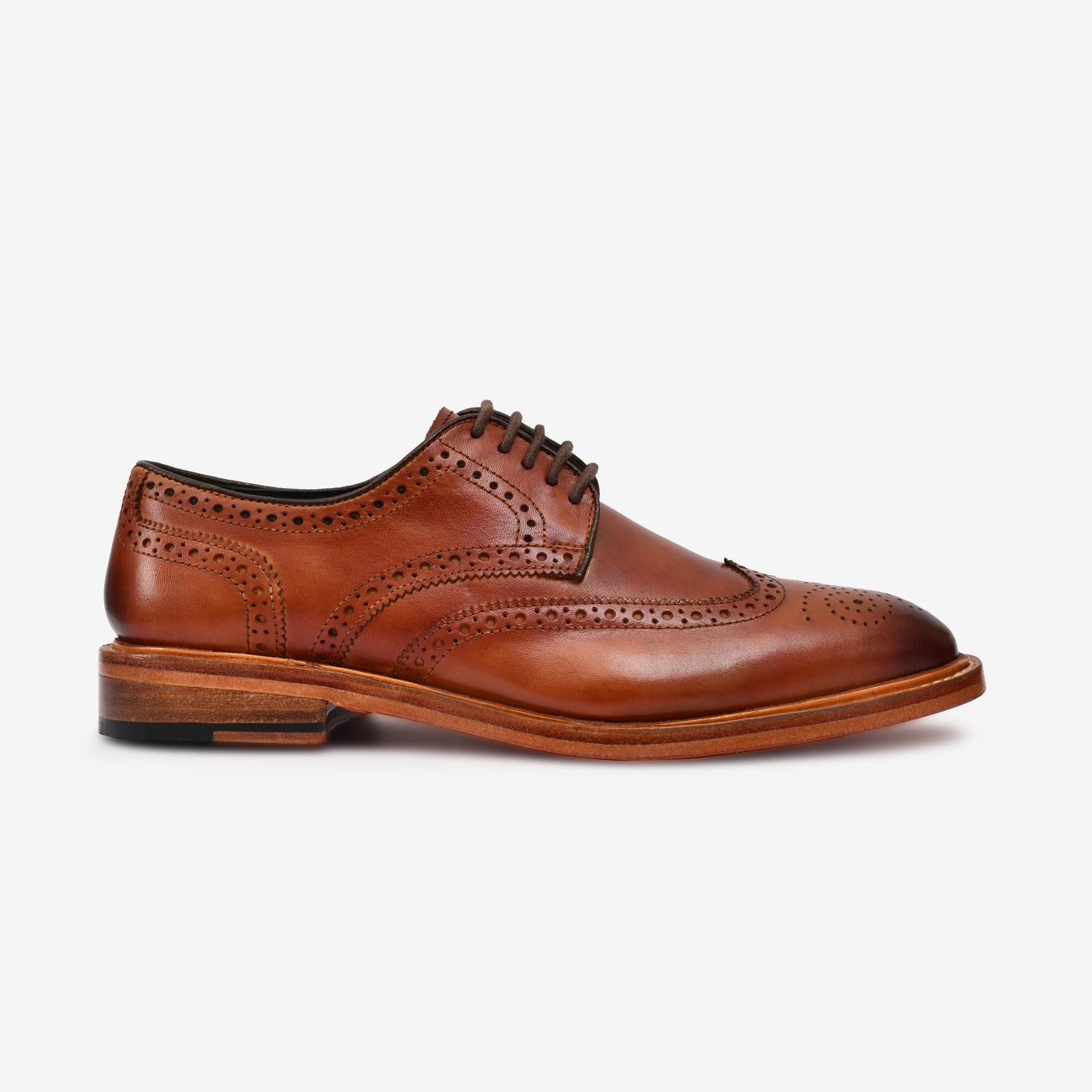 Tan Crust Goodyear Welted Brogue shoes