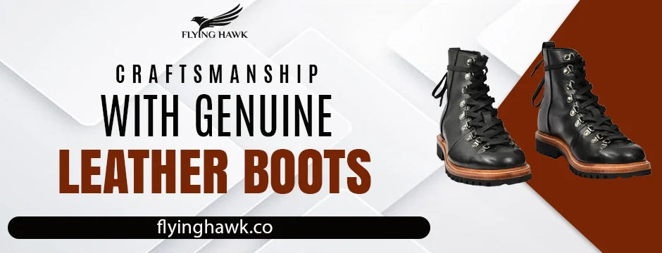 craftmanship with genuine leather boots