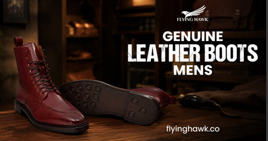 genuine leather boots mens