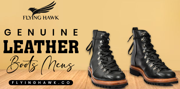 genuine leather boots mens