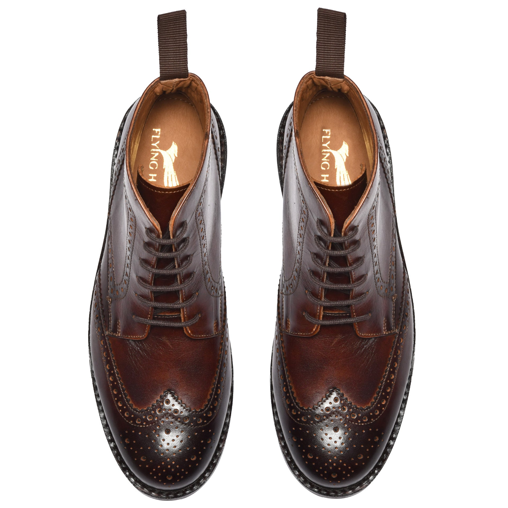 Ethan Whingtip Brogue Boots
