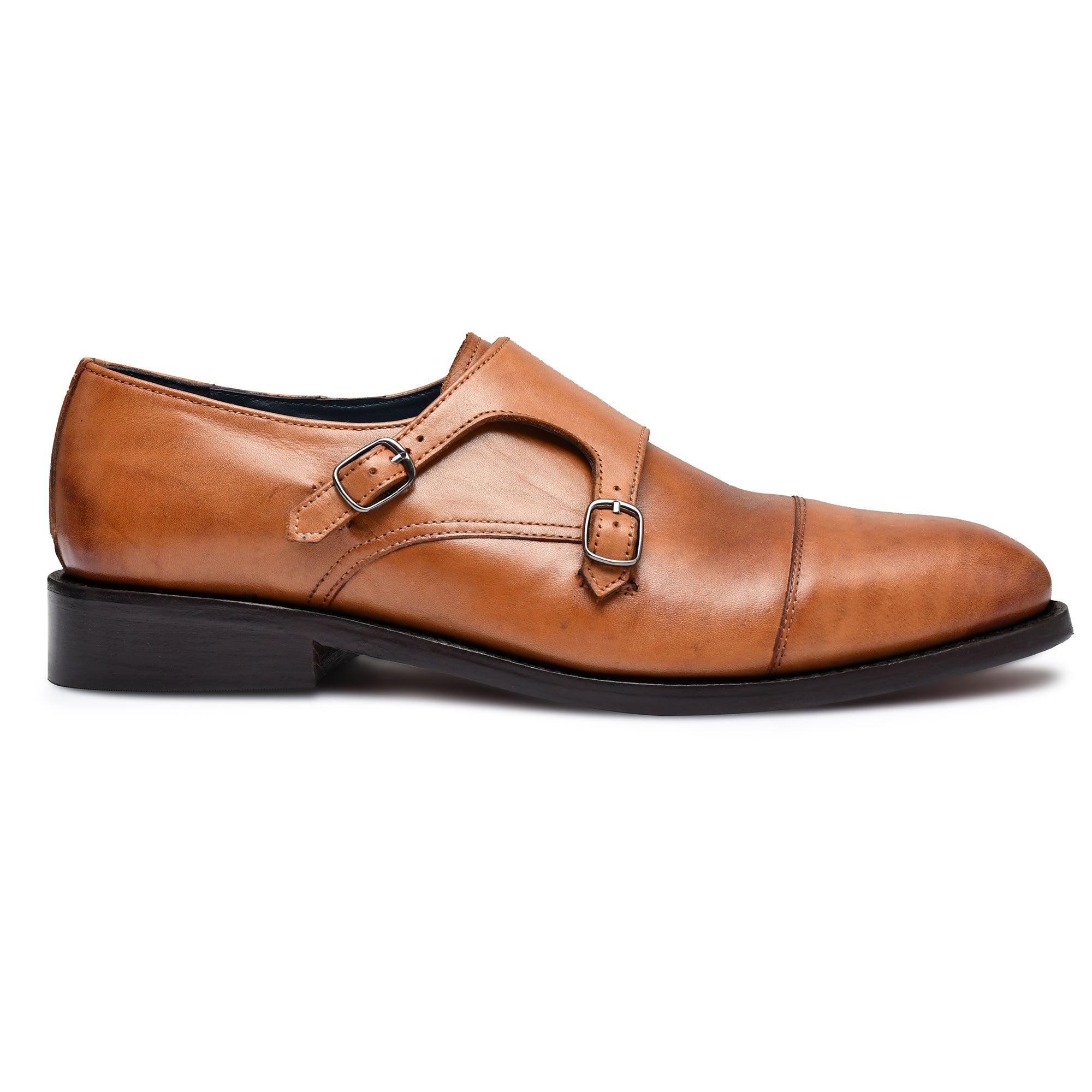 James Double Buckle Monk | Goodyear Welted Shoes for men
