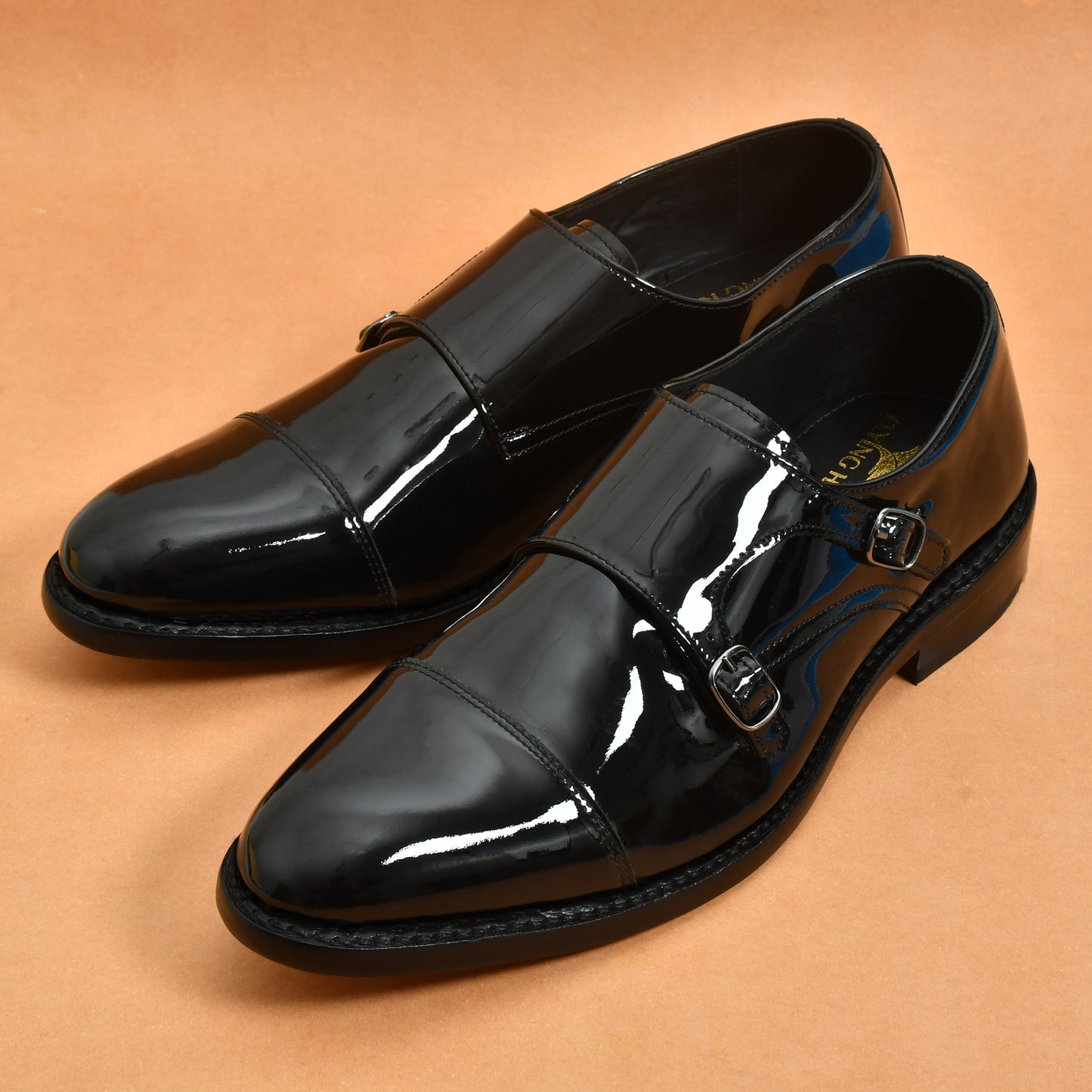 James Double Buckle Patent Leather shoes