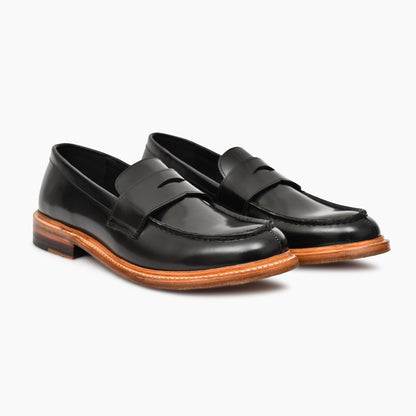 Black Saddle Goodyear Welted Loafer